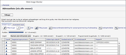 Illustration af webbrowser-skærm