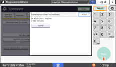 Operation panel screen illustration