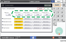 Operation panel screen illustration