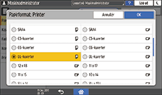 Operation panel screen illustration