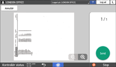 Operation panel screen illustration