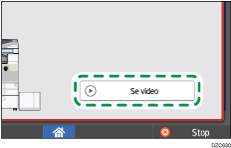 Operation panel screen illustration