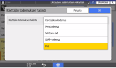 Käyttöpaneelin näyttö