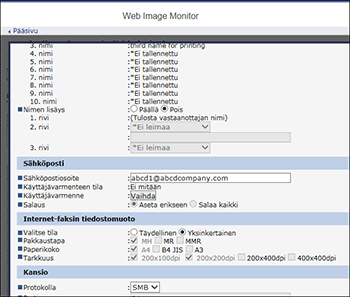 Selaimen näytön kuva