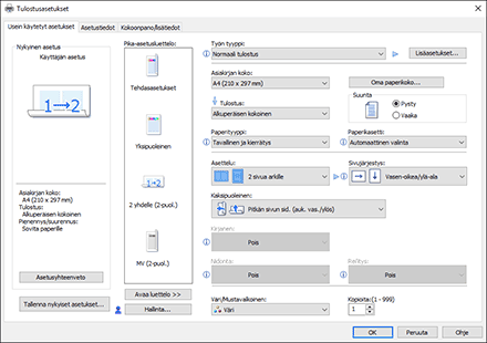Kuva ohjaimen näytöstä