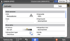 Käyttöpaneelin näyttö