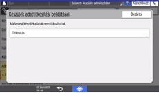 A kezelőpanel ismertetése