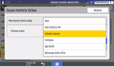 A kezelőpanel ismertetése