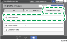A kezelőpanel ismertetése