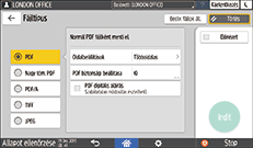 A kezelőpanel ismertetése