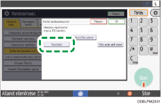 A kezelőpanel ismertetése