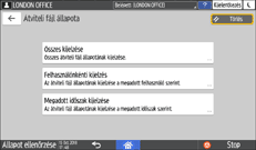 A kezelőpanel ismertetése