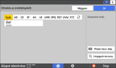 A kezelőpanel ismertetése