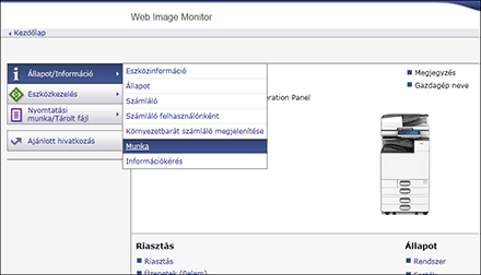 Webböngésző képernyőjének illusztrációja