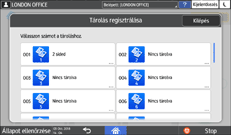 A kezelőpanel ismertetése