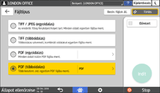 A kezelőpanel ismertetése