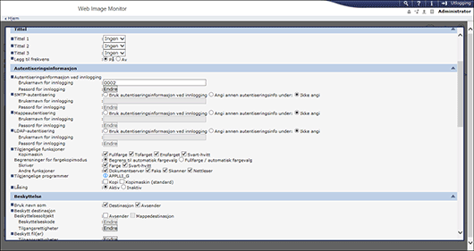 Skjermillustrasjon for nettleser