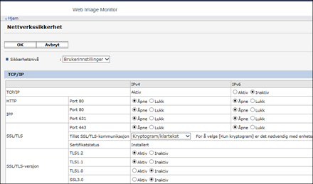 Skjermillustrasjon for nettleser