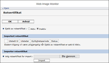Skjermillustrasjon for nettleser