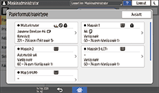Illustrasjon av betjeningspanelet