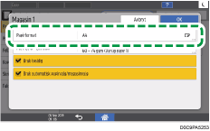 Illustrasjon av betjeningspanelet