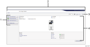 Illustrasjon av nettleserskjermen med nummerert bildetekst