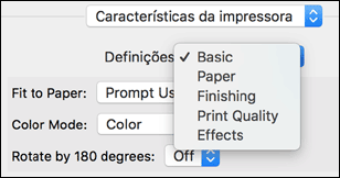 Ilustração do ecrã do driver