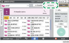 ภาพแสดงหน้าจอแผงควบคุม