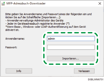 Abbildung Betriebssystembildschirm