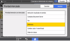 Ilustración de la pantalla del panel de mandos