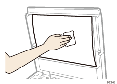 Ilustración del cristal de exposición con anotaciones numéricas