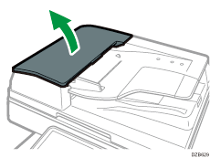 Ilustración del alimentador automático de documentos inverso