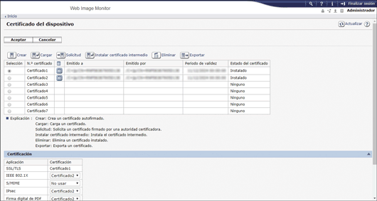 Ilustración de la pantalla del navegador web