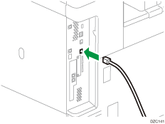Illustration de la connexion du câble Ethernet