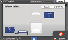 Afbeelding van bedieningspaneel