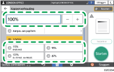 Afbeelding van bedieningspaneel