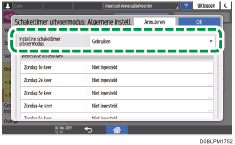 Afbeelding van bedieningspaneel