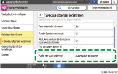 Afbeelding van bedieningspaneel