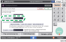 Afbeelding van bedieningspaneel