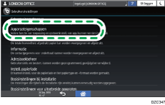 Afbeelding van bedieningspaneel