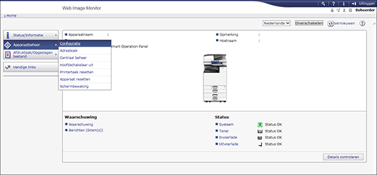 Afbeelding internetbrowserscherm