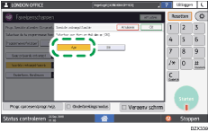 Afbeelding van bedieningspaneel