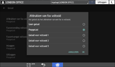 Afbeelding van bedieningspaneel
