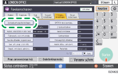 Afbeelding van bedieningspaneel