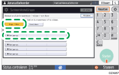 Afbeelding van bedieningspaneel