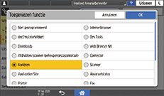 Afbeelding van bedieningspaneel