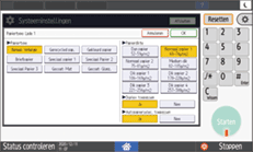 Afbeelding van bedieningspaneel