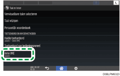 Afbeelding van bedieningspaneel