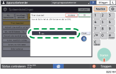 Afbeelding van bedieningspaneel