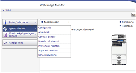 Afbeelding internetbrowserscherm